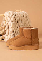 Bottines à plateforme Princesse Camel