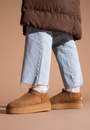Bottines à plateforme Fiaza Camel