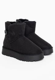 Bottines à plateforme Clair Noir