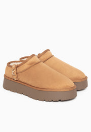 Bottines à plateforme Ediala Camel