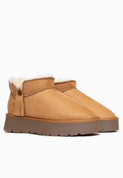 Bottines à plateforme Elonie Camel