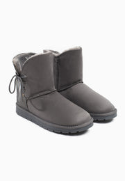 Bottines Mi-mollet Asha Gris foncé