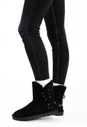 Bottines Mi-mollet Asha Noir