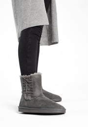 Bottines Mi-mollet Nueltin Gris foncé