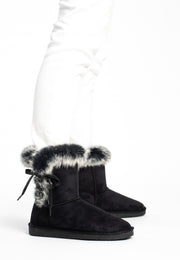 Bottines Mi-mollet Chuckson Noir