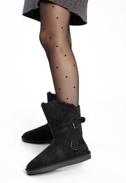 Bottines Mi-mollet Camphor Noir