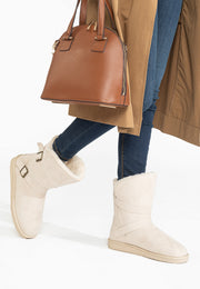 Bottines Mi-mollet Camphor Naturel