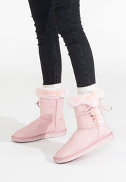 Bottines Mi-mollet Coma Rose