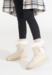 Bottines Mi-mollet Coma Naturel