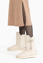 Bottines Mi-mollet Greede Naturel