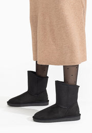 Bottines Mi-mollet Clane Noir