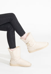 Bottines Mi-mollet Eden Naturel