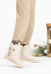 Bottines Courtes Clair Naturel