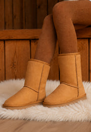 Bottines Mi-mollet Joy Camel