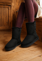 Bottines Mi-mollet Abuela Noir