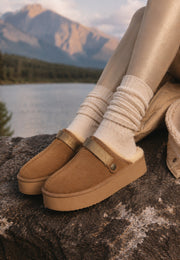 Bottines à plateforme Bilbao Camel